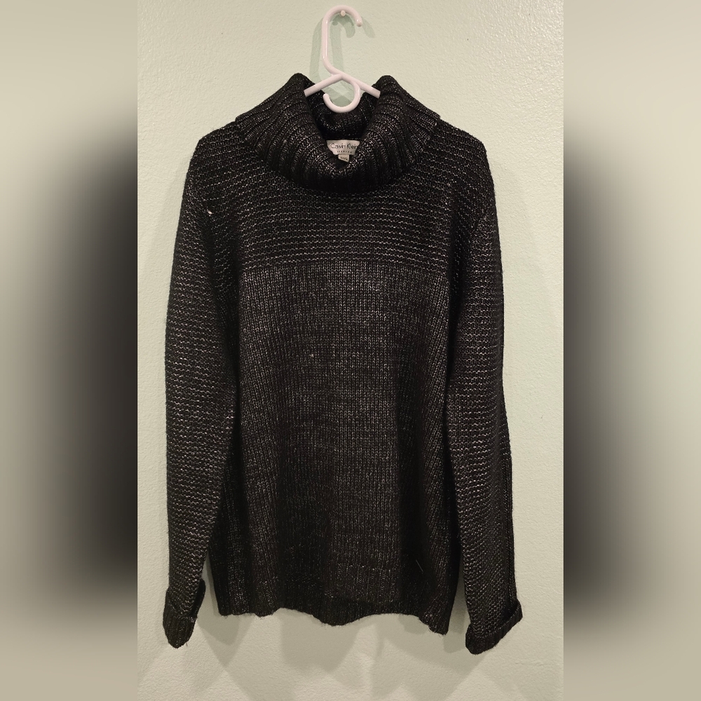 Calvin Klein Black Knit Men Pullover, New, Size XL, Tall